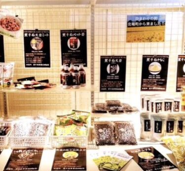 今日（6/10）と明日（6/11）の２日間、札幌市のチカホで黒千石大豆製品を販売しています！ 黒千石大豆、きなこ、どんなどたくさんありますよ✨ プレゼントもありますよ！【黒千石事業協同組合】