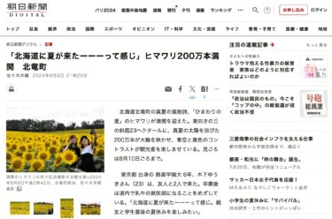 「北海道に夏が来たーーーって感じ」ヒマワリ200万本満開　北竜町【朝日新聞デジタル】