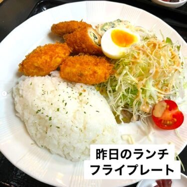 🌻 9月11日（水）本日の日替わりランチ：フライプレートでした【お食事処向日葵】