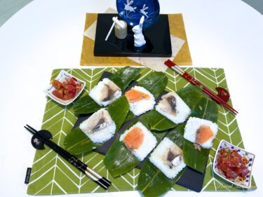 秋季例大祭の笹寿しに感謝と祈りをこめて！