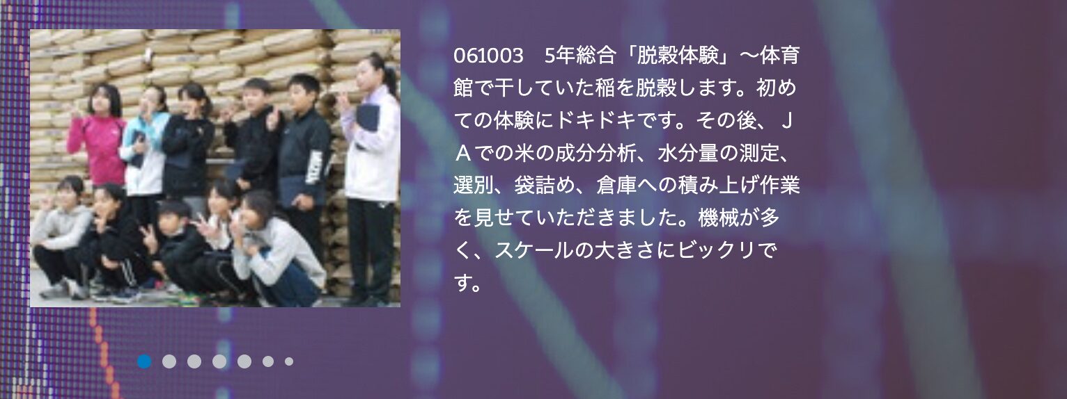 真竜小学校ホームページ