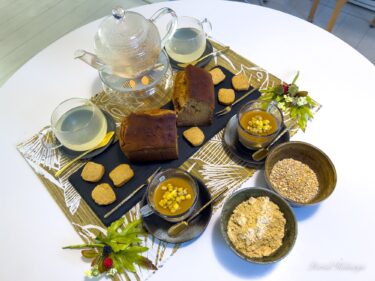 コーンミール（とうもろこし粉）ケーキ＆クッキー、そしてとうもろこし茶で味わう至福のひととき！