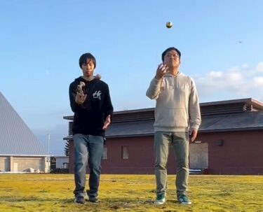 पिछले दिनों नुमाता में हुए इवेंट के बाद, मैंने @toru.kt के साथ फिर से माटेओ सिंक्रो चैलेंज किया! इस बार भी नहीं कर पाया, लेकिन मज़ा आया। हाहाहा। मैं आपसे फिर मिलने के लिए उत्सुक हूँ 🙇【होकुर्यु केंदामा क्लब】