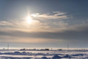 冬至の朝陽に向かう神秘なる龍雲！