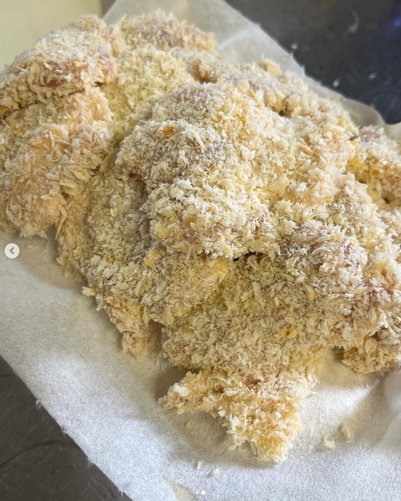 🌻 本日の日替わりランチ：チキンカツ定食・注文来てから揚げます 🍗【お食事処向日葵】