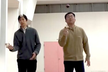 Tantangan biasa dengan @toru.kt. Maaf, saya akan mulai berlatih dari dasar haha [Hokuryu Kendama Club]