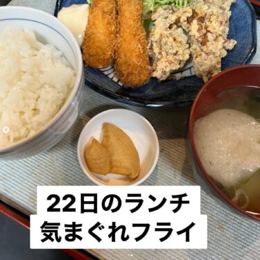 🌻 2月22日（土）本日の日替わりランチ：気まぐれフライ定食でした【お食事処向日葵】