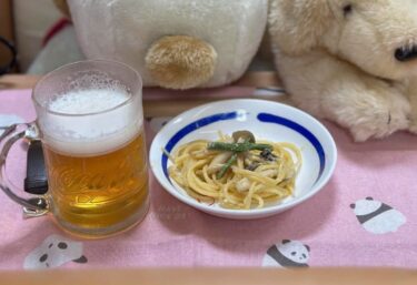 ☀️🌞 14 Mart (Cuma) ve 15 Mart (Cumartesi) Hami-chan'ın atıştırmalıkları: Kavrulmuş palamut, Voskaiola (yabani sebzeli yumurtalı sarımsaklı makarna) [Kitchen Seisei]