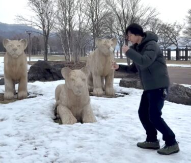 शनिवार, 29 मार्च को बर्फ पिघल गई, इसलिए हम साल के अपने पहले केंडामा के लिए बाहर गए 🚗 इस बार, हम अबुता श्राइन गए, जो एक शक्तिशाली स्थान है ⛩️ [होकुर्यु केंडामा क्लब]