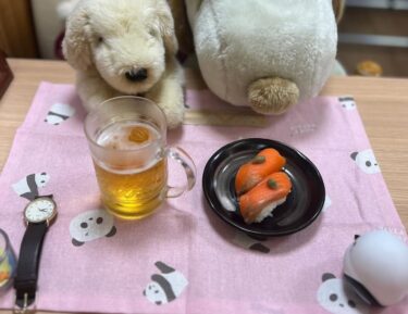 ☀️🌞 16 aprel (çərşənbə) Hami-çanın qəlyanaltıları: Somon nigiri və pivə 😊 [Mətbəx Seisei]