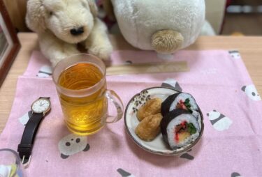 ☀️🌞 4月26日（土）助六とビール 🍺 マスターが握りました。 どうですか？【kitchen晴晴】