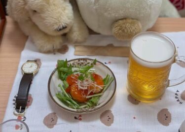 ☀️🌞 8 मई (गुरुवार) हामी-चान का नाश्ता: झींगा मिर्च और बीयर 🍺 झींगा 🍤 मोटे होते हैं 😊 [किचन सेइसी]