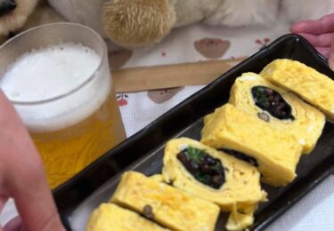 ☀️🌞 Ngày 25 tháng 6 (Thứ Tư) Đồ ăn nhẹ của Hami-chan: Bánh cuộn Kurosengoku natto và bia 🍺 [Kitchen Seisei]