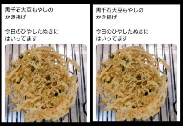 黒千石大豆もやしのかき揚げ【黒千石事業協同組合・常務】