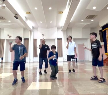 灯台〜さかおとしシンクロリベンジ。みんなで成功させるのは難しい、でも楽しい。今回は失敗だったけど、成功が近づいてる【北竜けん玉クラブ】