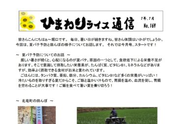 ひまわりライス通信 No.169・令和7年7月【JAきたそらち北竜支所】