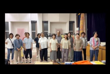 7月31日の続き。せっかく集まったので、楽譜がなくても、歌える歌を。みんなで歌うと気分いいよね〜【北竜町ひまわりコーラス】