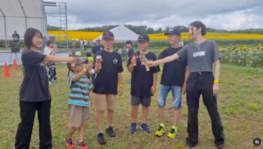 けん玉クラブのメンバーもプロの皆さんとシンクロ 🤩 貴重な機会ありがとうございました 😊【北竜けん玉クラブ】