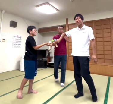 パツイチでダウンスパイクシンクロを3人で決める【北竜けん玉クラブ】