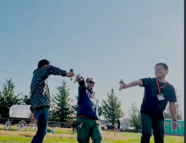 🌾 深川の農道音楽祭-nouon- @nouon_fukagawa に北竜けん玉クラブとして @asahidama_official のジョンさんと @toru.kt さんとブースの出店してきました 🌾【北竜けん玉クラブ】