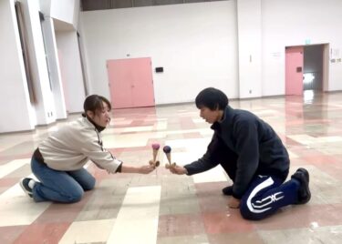 #モンゴルろうそく：フン！て言いながらやってたから、 つい、オソマ！て出てきた 🤣【北竜けん玉クラブ】