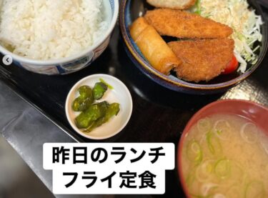 🌻 11月14日（金）本日の日替わりランチ：フライ定食でした ♪【お食事処向日葵】