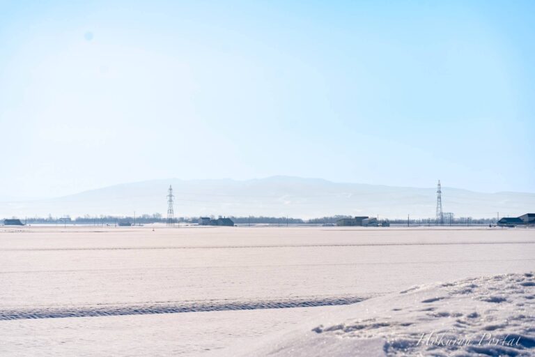雪原の静寂に溶ける、青のグラデーション