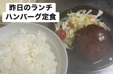 🌻 3月31日（火）本日の日替わりランチ：ハンバーグ定食でした ♪【お食事処向日葵】
